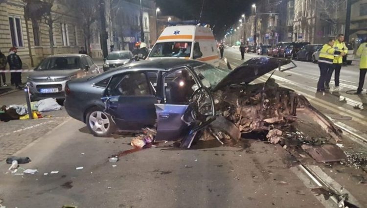 Un tânăr a fost ucis într-un cumplit accident la Cluj-Napoca – video