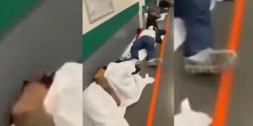 Haos în spitalele din Madrid. Pacienții nu mai au loc în paturi și au ajuns pe jos pe holuri – VIDEO
