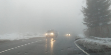 Vizibilitate redusă de ceață în zona localităților Borșa, Vișeu de Sus, Sighetu Marmației