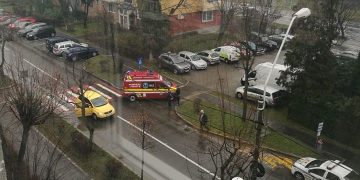 Pieton accidentat pe Strada Victoriei – FOTO