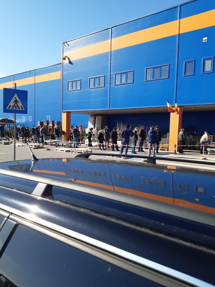 Buluceală la Dedeman. Zeci de băimăreni și-au amintit că nu au becuri și pământ la flori