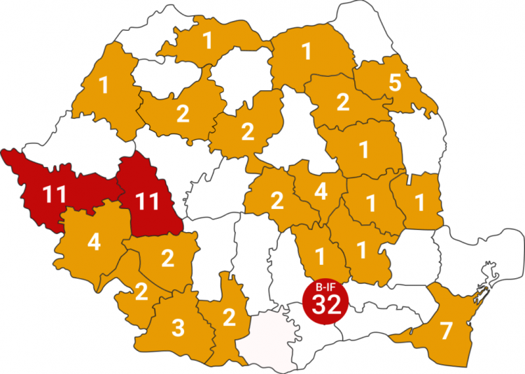 Numărul cazurilor de coronavirus confirmate în România a urcat la 99