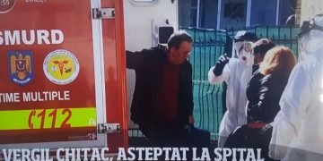 Senatorul Vergil Chițac a fost dus la spital fără izoletă și fără mască