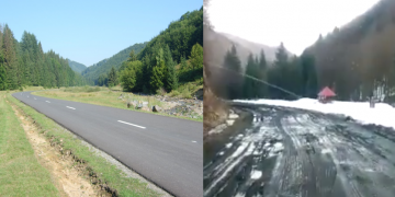 VIDEO: E de necrezut așa ceva! Cine a furat asfaltul din Țara Lăpușului?