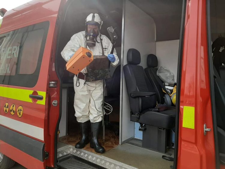 Intervenţie în forţă. Risc radiologic la PTF Sighetu Marmației – foto