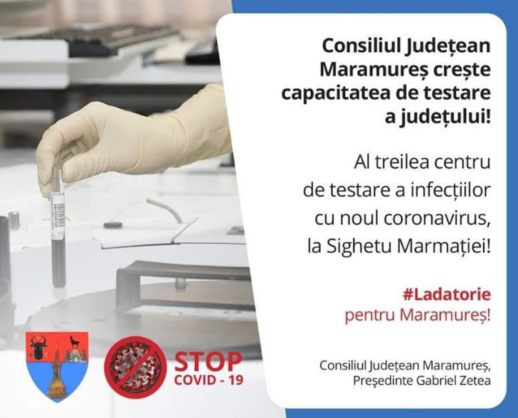 Încă un centru de testare a infecţiilor cu noul coronavirus, la Sighetu Marmaţiei