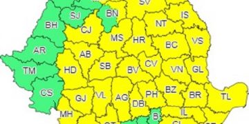 Cod galben de vânt puternic în Maramureş