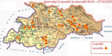 În mai puţin de 24 de ore, în Maramureş au izbucnit 27 de incendii. La Moisei o persoană a ars de vie – foto