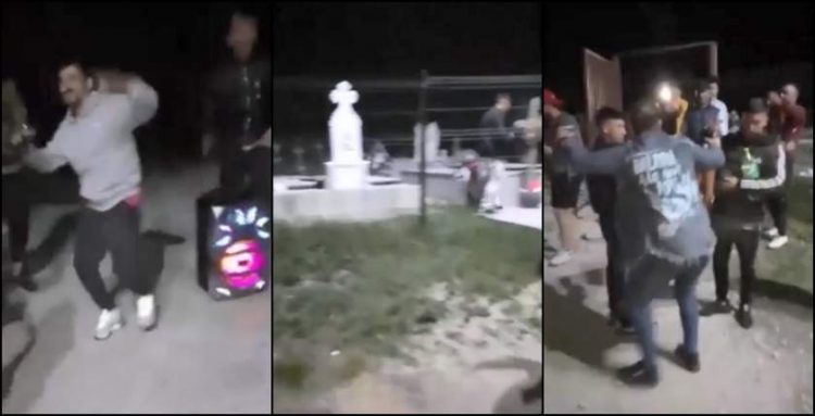 Incredibil! Chef în cimitir, cu manele si băutură, în noaptea de Înviere