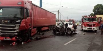 Momentul accidentului în care un polițist a murit strivit sub un TIR