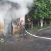 Actualizare / Incendiul pe str. Victor Babeș din Baia Mare a pornit de la o ţigară aruncată la întâmplare – FOTO