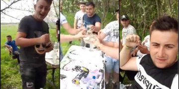 Petrecere cu manele și băutură: „Să vină poliția, îi răsturnăm! Trimiteți poliția”