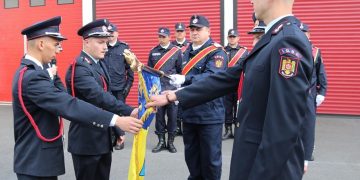 Depunere de jurământ şi trecere în rezervă la Inspectoratul pentru Situații de Urgență Gheorghe Pop de Băsești