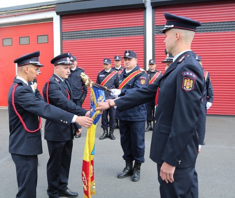 Depunere de jurământ şi trecere în rezervă la Inspectoratul pentru Situații de Urgență Gheorghe Pop de Băsești