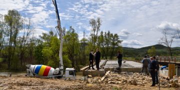 Un nou pod va fi finalizat în Bârsana, în luna iunie