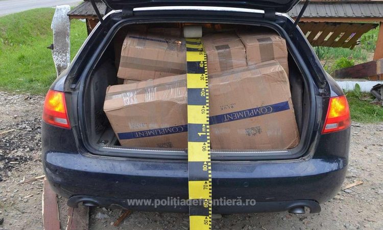 Un reținut și 23.000 pachete cu țigări de contrabandă confiscate de poliţiştii de frontieră