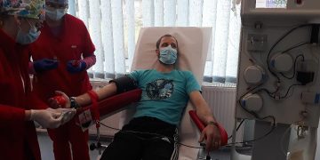 Prima prelevare de plasmă convalescentă de la un pacient COVID-19 vindecat, realizată în Maramureș