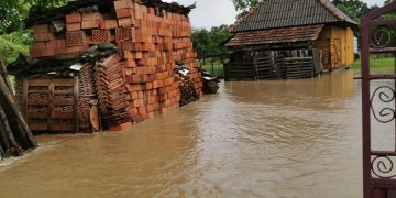 Comuna Șișești a fost grav afectată de ploile torențiale din ultimele zile