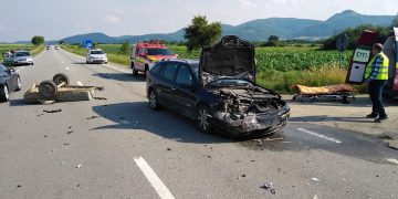 Accident deosebit de grav pe DN 1C. O persoană este rănită