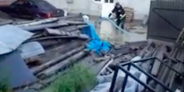 VIDEO: Apele au făcut prăpăd la Leordina