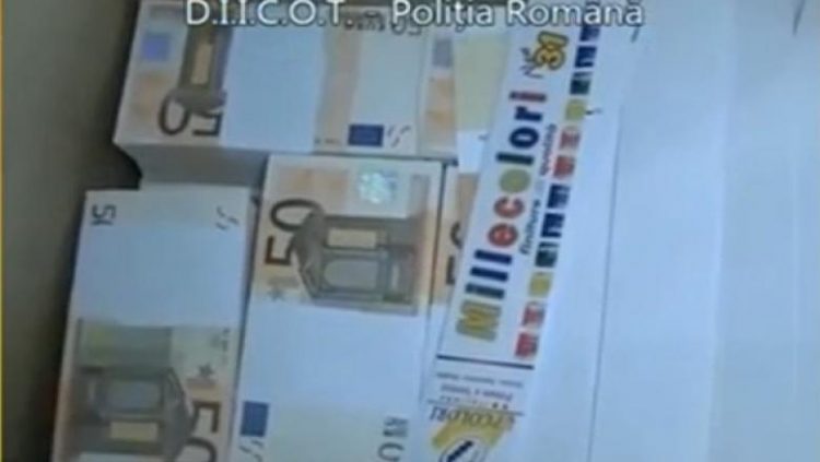 Bancnote contrafăcute în Italia, distribuite în România. Unde au fost plasați banii falși