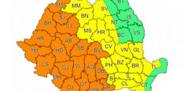 Vreme rea în toată țara. ANM lansează noi avertizări meteo Cod galben și Cod Portocaliu pentru zilele următoare