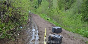 Ţigări de contrabandă, de 125.000 lei, confiscate la frontiera de nord a României