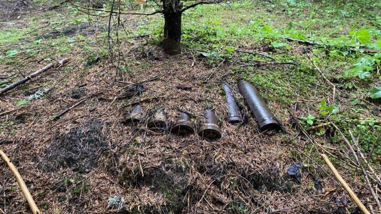 Obuze din al Doilea Război Mondial, găsite în Borșa
