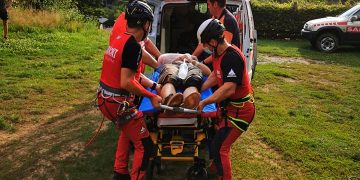 Biciclist căzut în zona Coloniei Topitorilor. Salvamontiştii chemaţi să intervină – FOTO