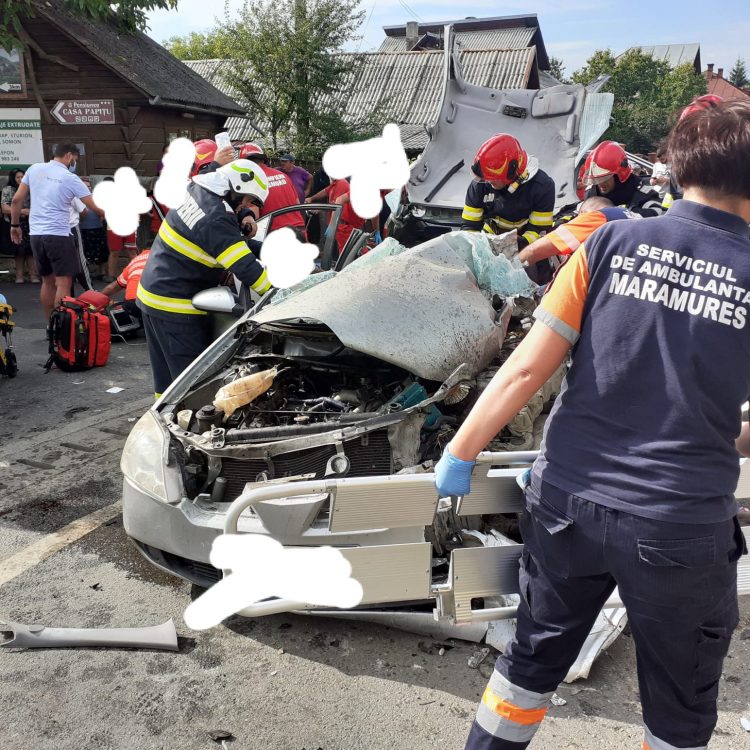 5 răniți au ajuns la spital după accidentul din Vadu Izei – FOTO