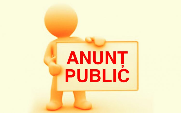 ANUNŢ PUBLIC PRIVIND DEPUNEREA SOLICITĂRII DE EMITERE A AUTORIZAŢIEI DE MEDIU