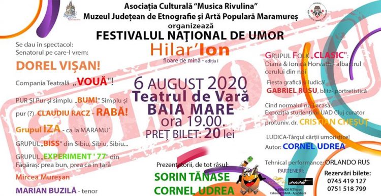 Festival Național de Umor, în inima Maramureșului. Marii comedianți ai României se reunesc în Baia Mare