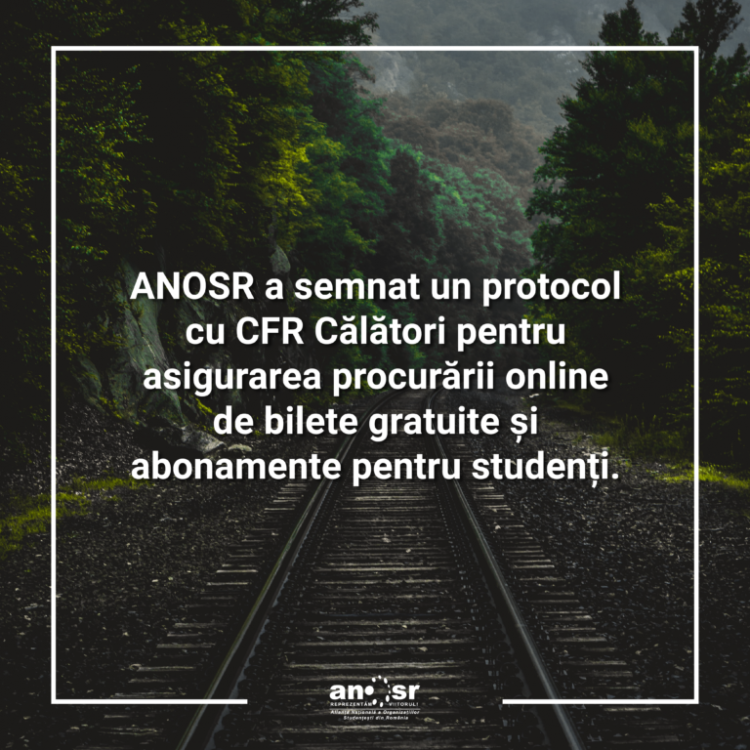 Demersurile ANOSR ca studenții să își poată procura online gratuit biletele pentru transportul feroviar se apropie de obiectivul propus