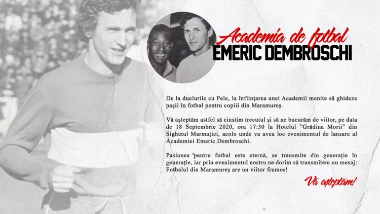 Nume sonore ale fotbalului românesc, la Sighetu Marmaţiei, la lansarea Academiei de fotbal Emeric Dembroschi