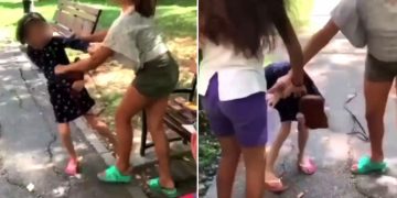 Nou caz de bullying. Două fete de 11 ani lovesc o fetiță de 8 ani – video