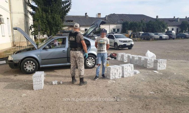 Mașină ticsită cu țigări oprită la Vadu Izei de polițiștii de frontieră