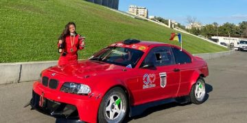Natalia Iocsak, sportiva CS Minaur, pe podium la Campionatul Național de drift la Semi-Pro