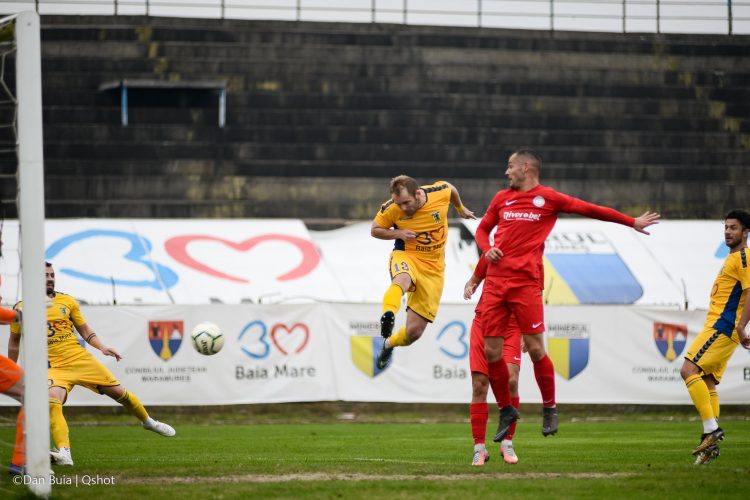 FOTBAL: Minaur rămâne pe locul al doilea, după ce a scos un punct la Zalău