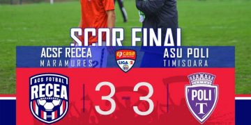 Liga II: Meci nebun la Recea. Egal cu multe goluri