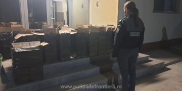 Captură uriașă pe Valea Vișeului: Aproximativ 9.600 de pachete cu țigări, confiscate de poliţiştii de frontieră