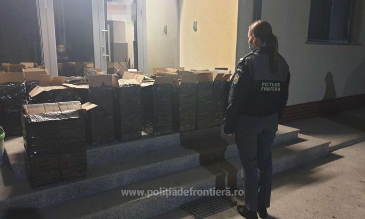 Captură uriașă pe Valea Vișeului: Aproximativ 9.600 de pachete cu țigări, confiscate de poliţiştii de frontieră