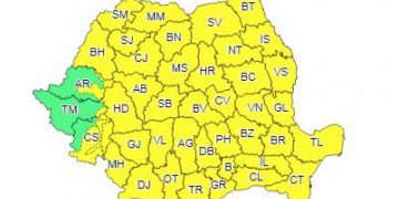 COD GALBEN de vânt puternic și ploi abundente în Maramureş