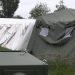 Un spital modular COVID de 3 milioane de euro a intrat la apă și se prăbușește. Neluțu Tătaru și Guvernul PNL se fac că plouă