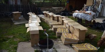 DESCINDERI la Bocicoiu Mare. Peste 15.000 pachete țigări și un autoturism confiscate din casa unui tânăr de 23 de ani