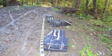Pentru a scăpa de poliţiştii de frontieră, contrabandiștii au abandonat țigările în valoare de 45.300 lei
