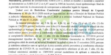 Baia Mare în CARANTINĂ! Ce măsuri se impun începând din 11 noiembrie, ora 17.00