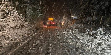 Drumul spre Belis este blocat. Iarna și-a făcut simțită prezența