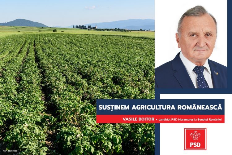 Vasile Boitor: ”Pentru agricultura românească PSD propune trei piloni și cinci direcții strategice”