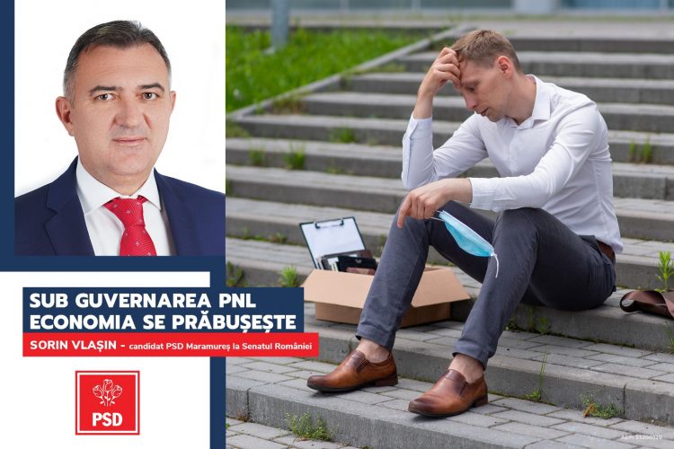 Sorin Vlașin (PSD): ”Fantasma revenirii economice în V a lui Cîțu este de fapt o gravă prăbușire”