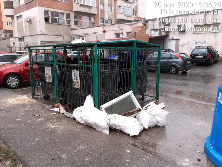 Verificări la platformele de colectare a deșeurilor menajere, derulate de polițiștii locali maramureșeni